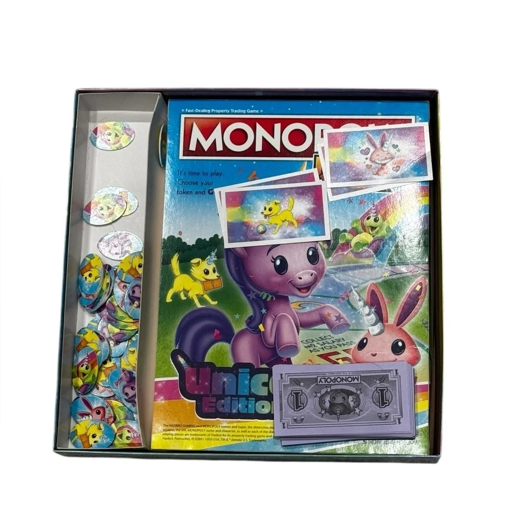 Monopoly Jr. Unicorn Academy Board Game: Complete!